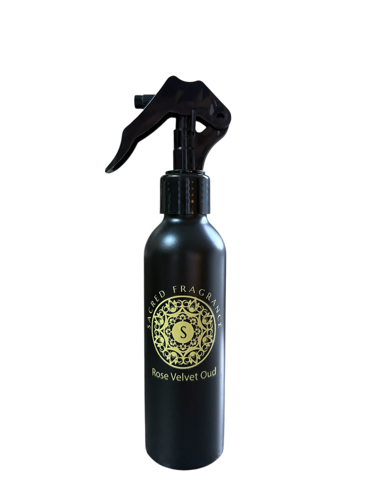 Sacred Fragrance Rose Velvet Oud room spray bottle