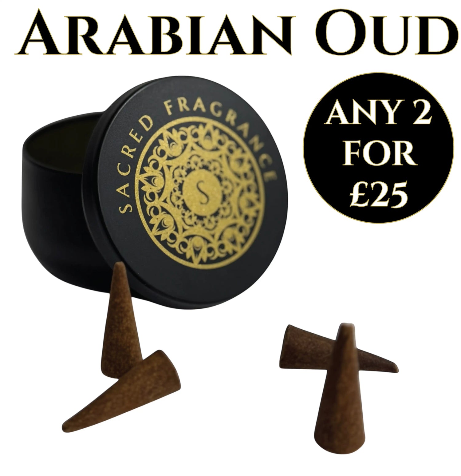 Arabian Oud Incense Cone x 20