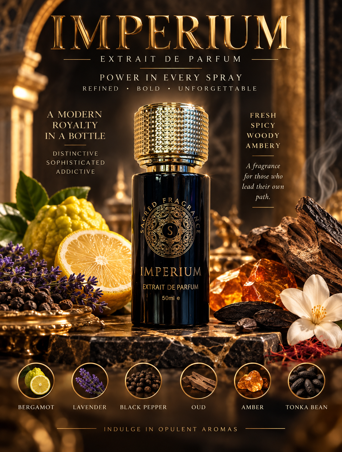 Sacred Fragrance IMPERIUM 50ml Extrait de Parfum bottle