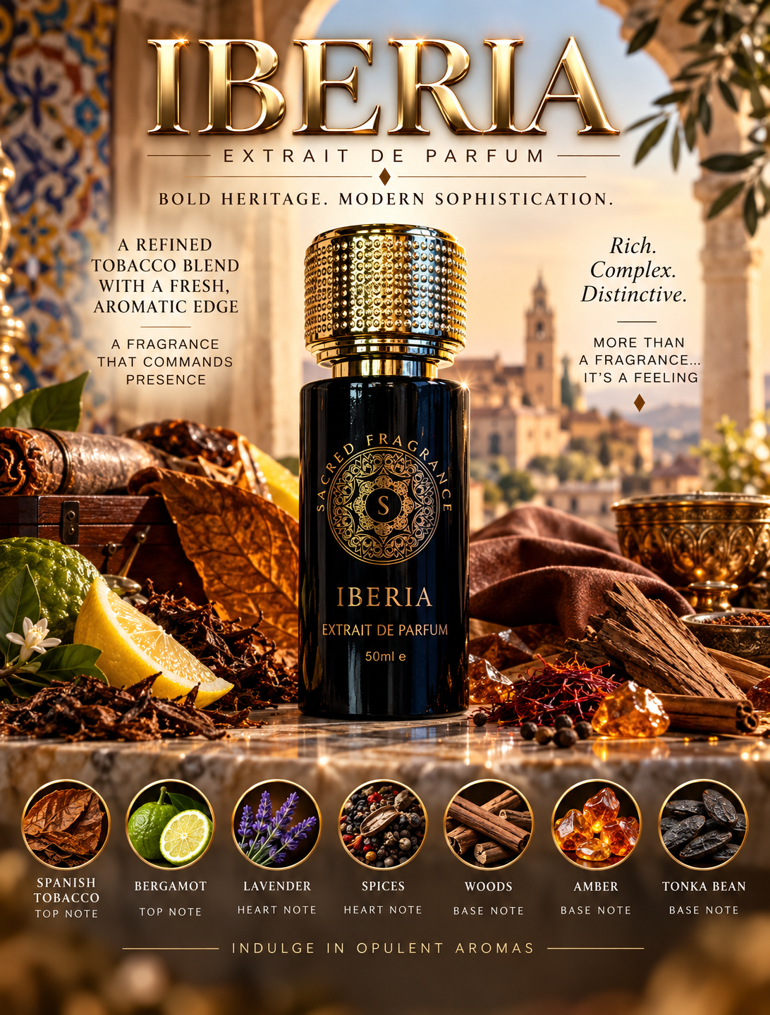 Sacred Fragrance IBERIA 50ml Extrait de Parfum bottle