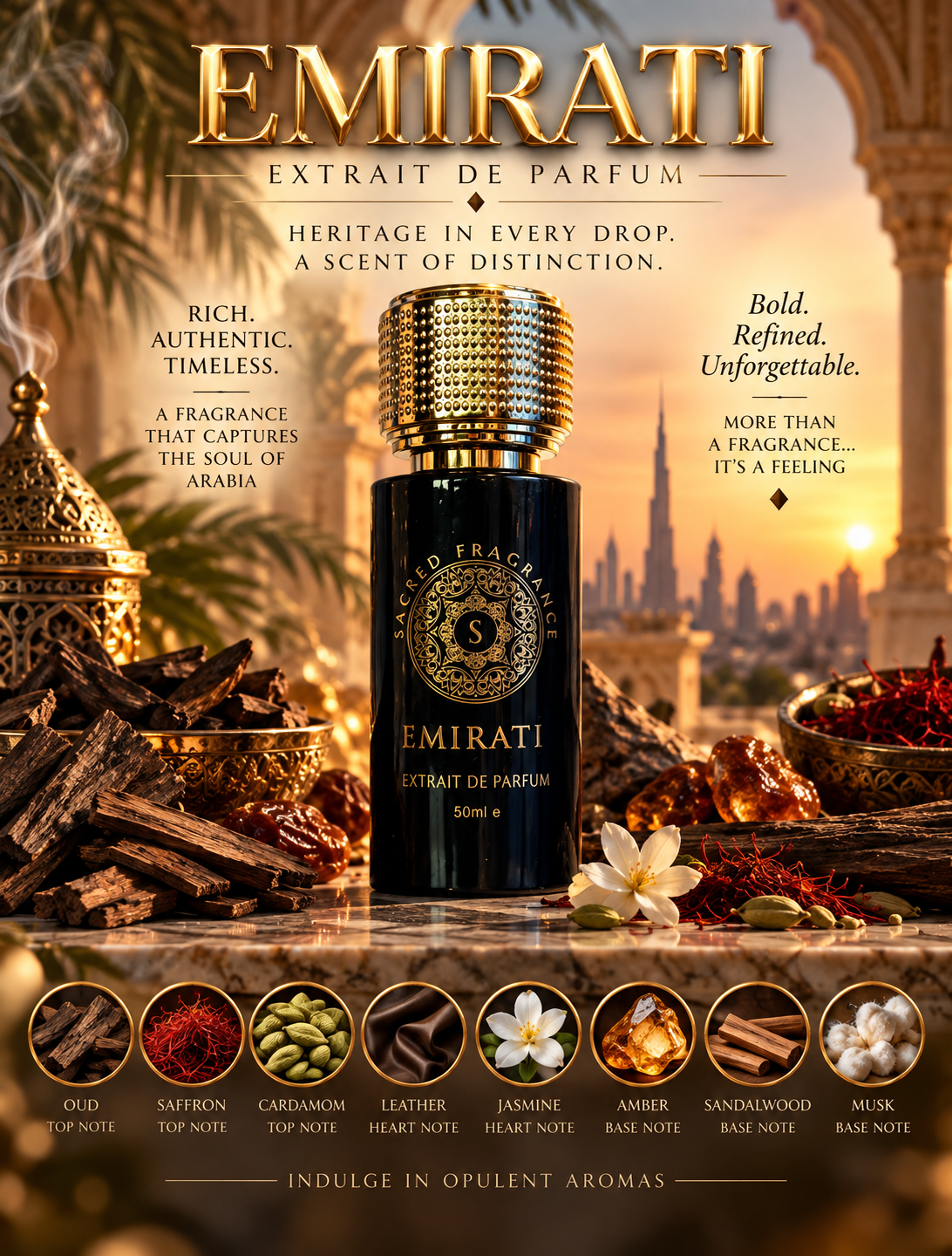 Sacred Fragrance EMIRATI 50ml Extrait de Parfum bottle