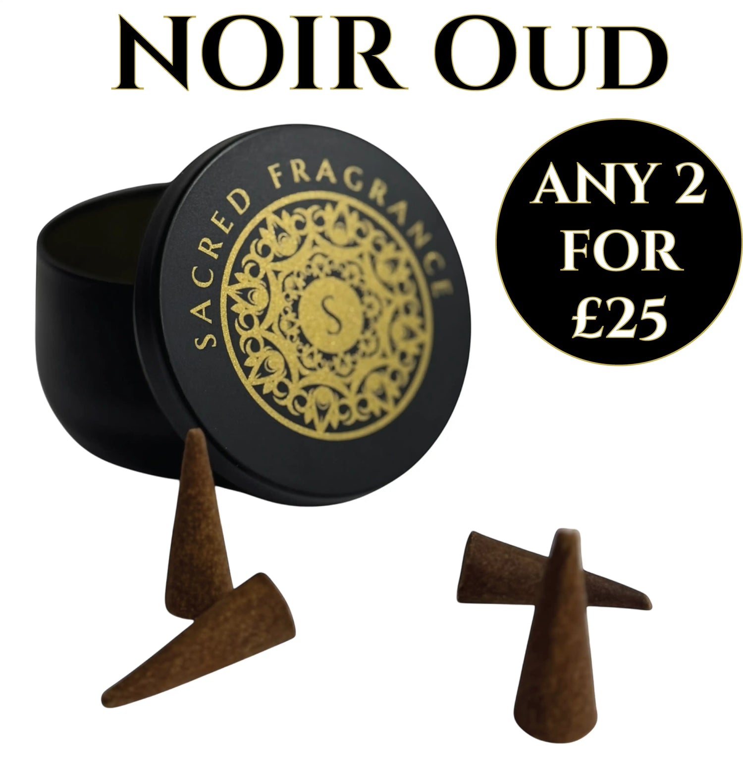 Noir Oud Incense Cones
